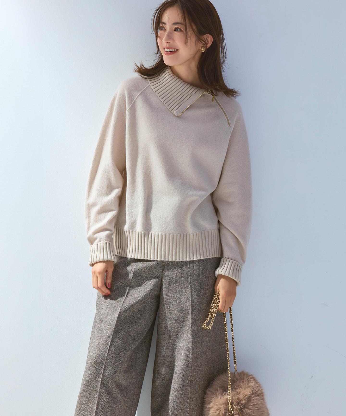 フェイクファー チャーム バッグ