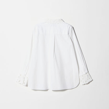 エンブロイダリー カラー シャツ ‐ウォッシャブル‐