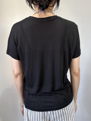 テンセルラウンドTシャツ