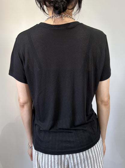 テンセルラウンドTシャツ