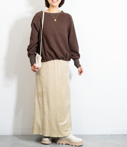 裏起毛ドロストスウェット