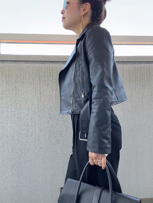 クロップドライダースジャケット