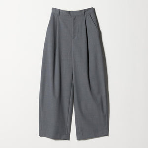 毛ポリエステル カーブパンツ ウォッシャブル
