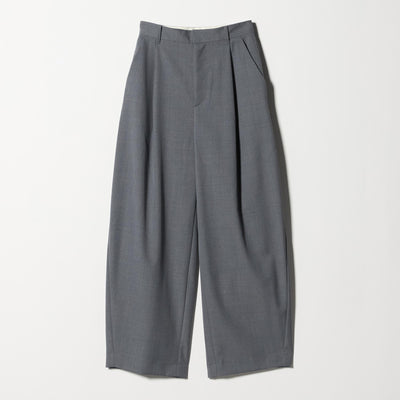 毛ポリエステル カーブパンツ ウォッシャブル