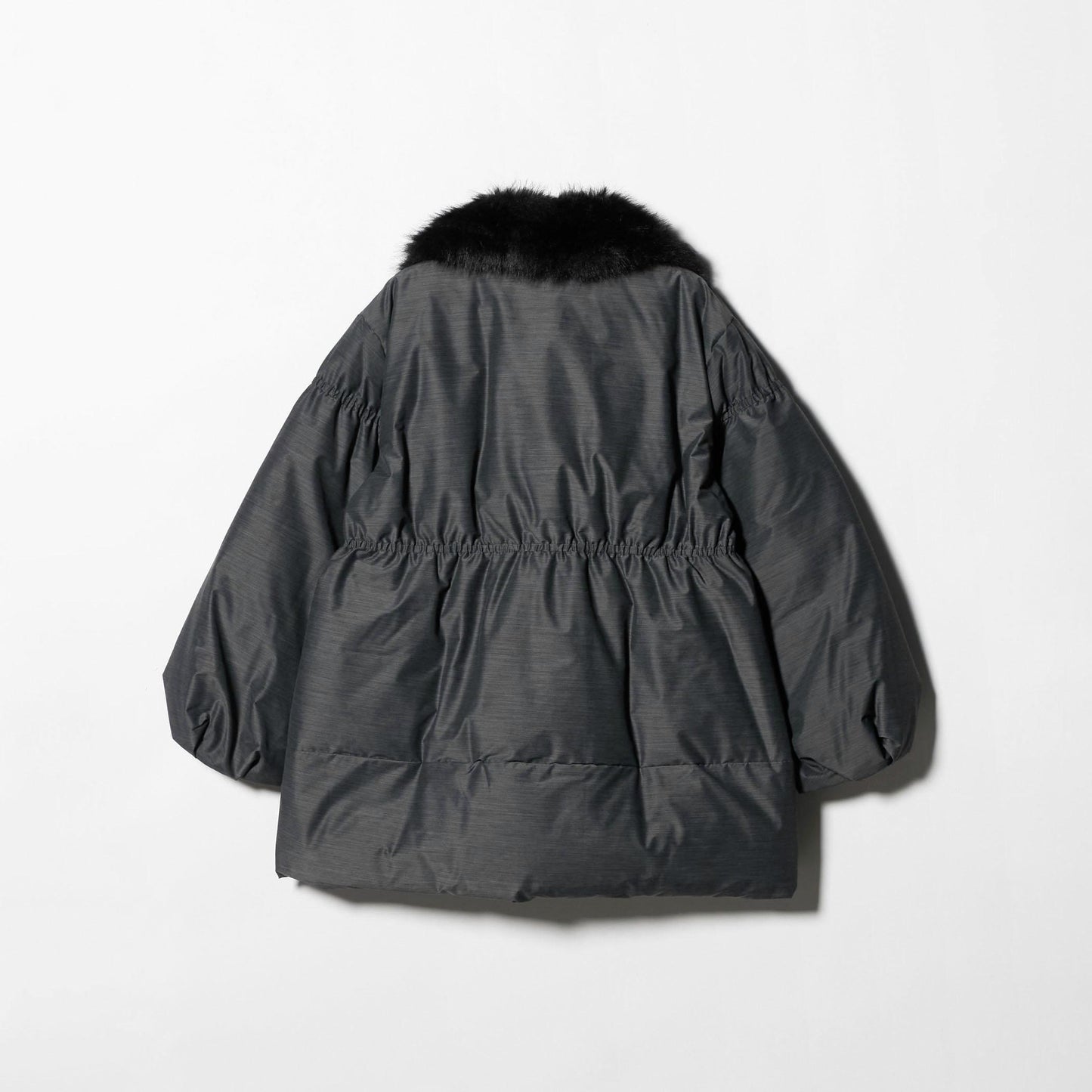 ペプラム ミドル ダウンコート