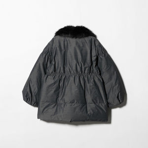 ペプラム ミドル ダウンコート