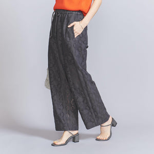 コットンナイロン レースパンツ