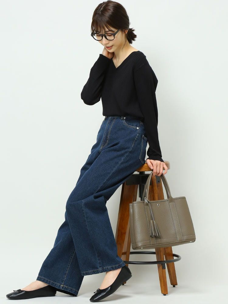 Vﾈｯｸﾜｲﾄﾞﾘﾌﾞ長袖