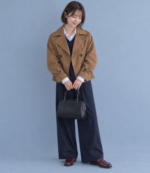 バックタックショートコート