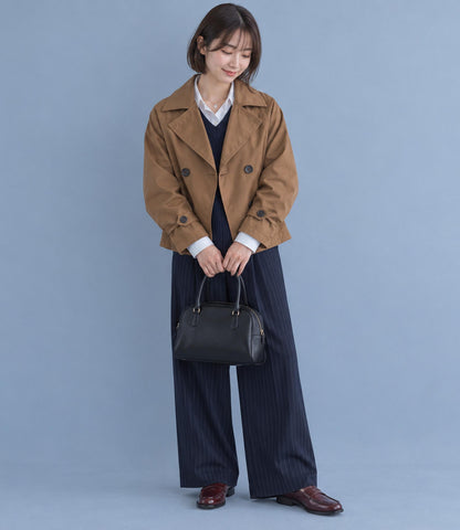 バックタックショートコート