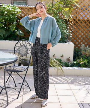 シアーテックリネンギャザーブラウス