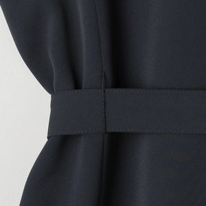 【WEB限定 Wardrobe DAILY MINIMAL】ダブルクロス リボンベルトジレ -ウォッシャブル-
