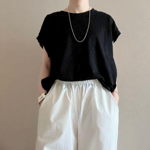 キャップスリーブボックスTシャツ