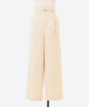 9分丈ハイウエストワイドパンツ