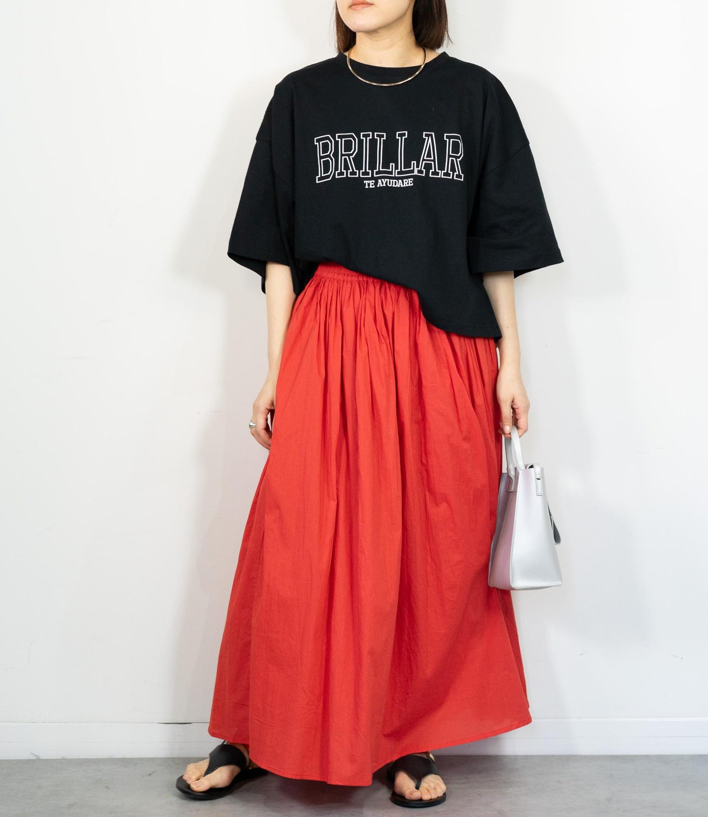 クロップドロゴTシャツ