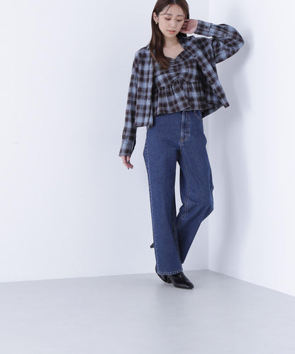 ビスチェセットチェックシャツ