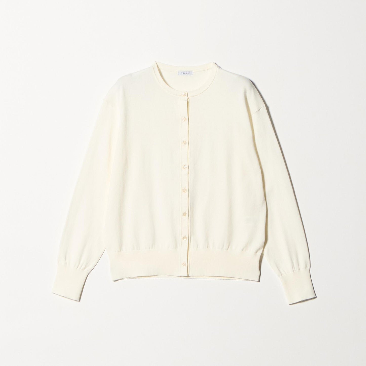 ＜1_OF MINE＞クルーネック ニット カーディガン