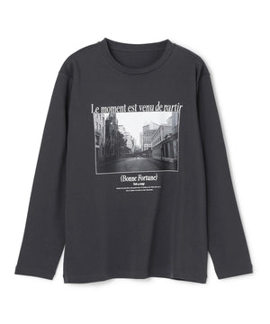 コットンスムース グラフィック ロンＴ