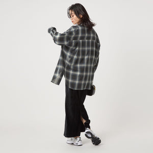 ［size SHORTあり］シアー チェック シャツ