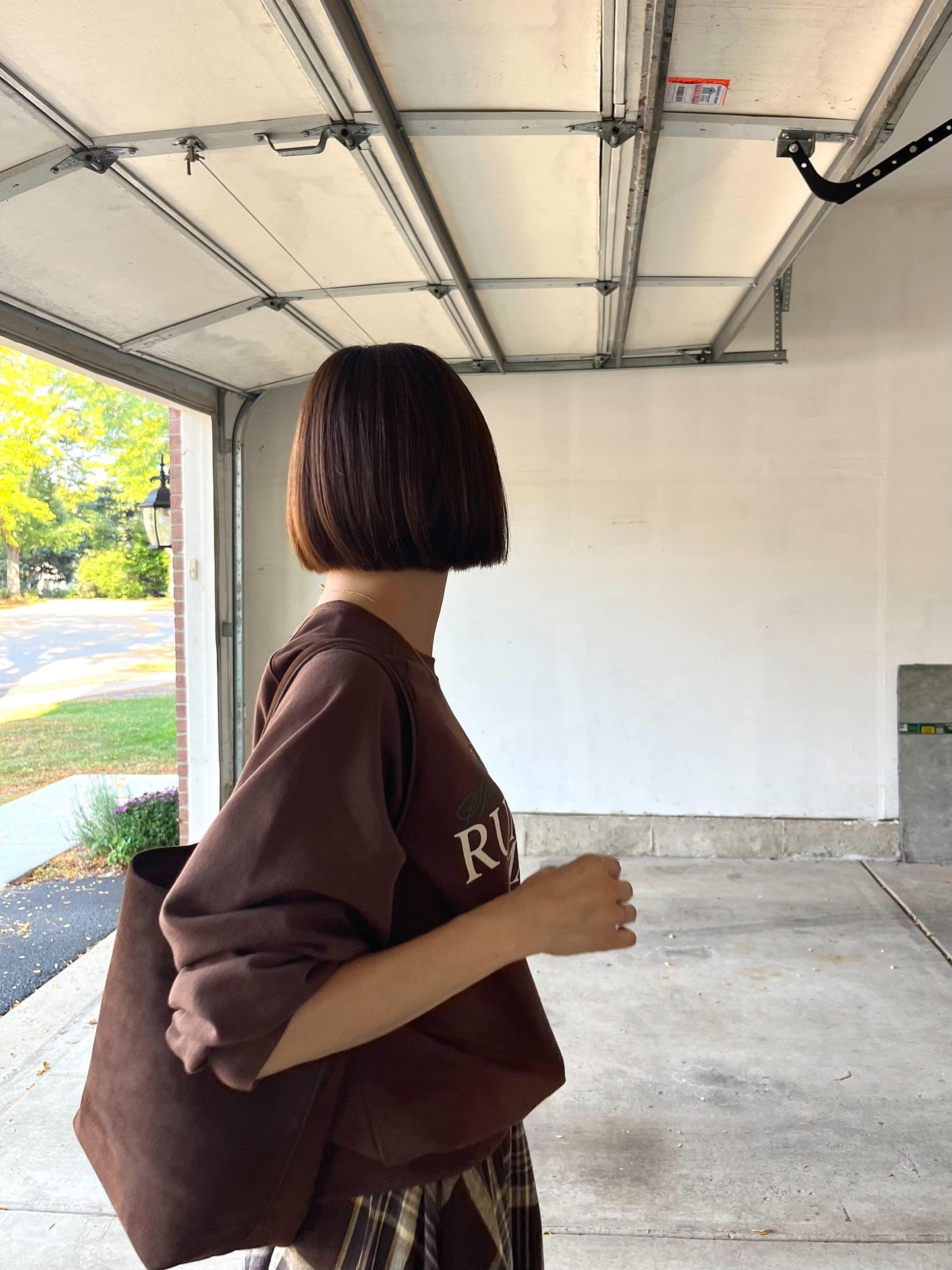 ブラウンロゴスウェット