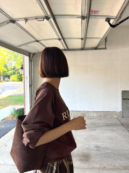 ブラウンロゴスウェット