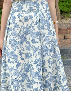 フローラル総柄マキシスカート