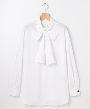 コットンタッチシャーティング刺繍入り ブラウス