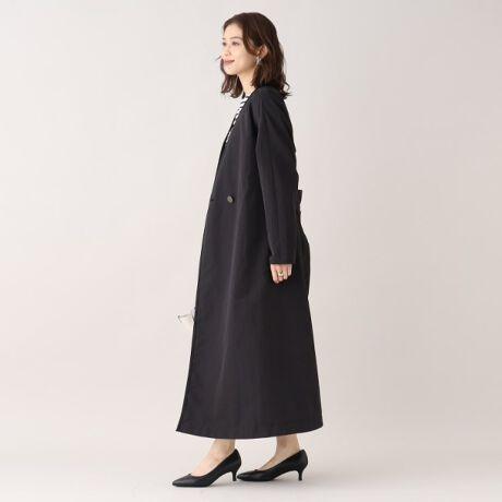 リネン混クラシカルガウンコート