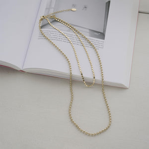 ボール×サークル チェーン 3WAY ネックレス