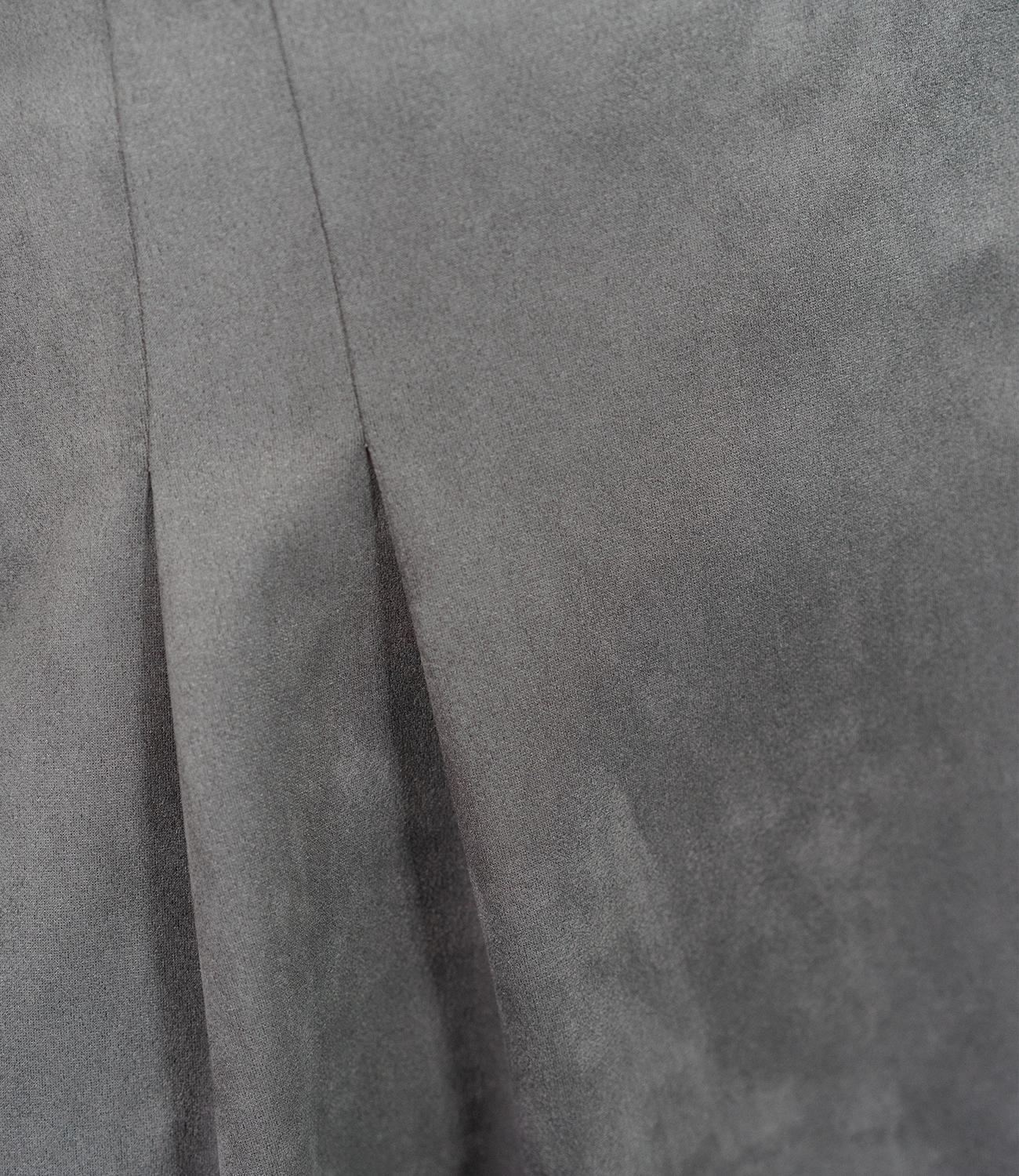 スウェードフレアスカート