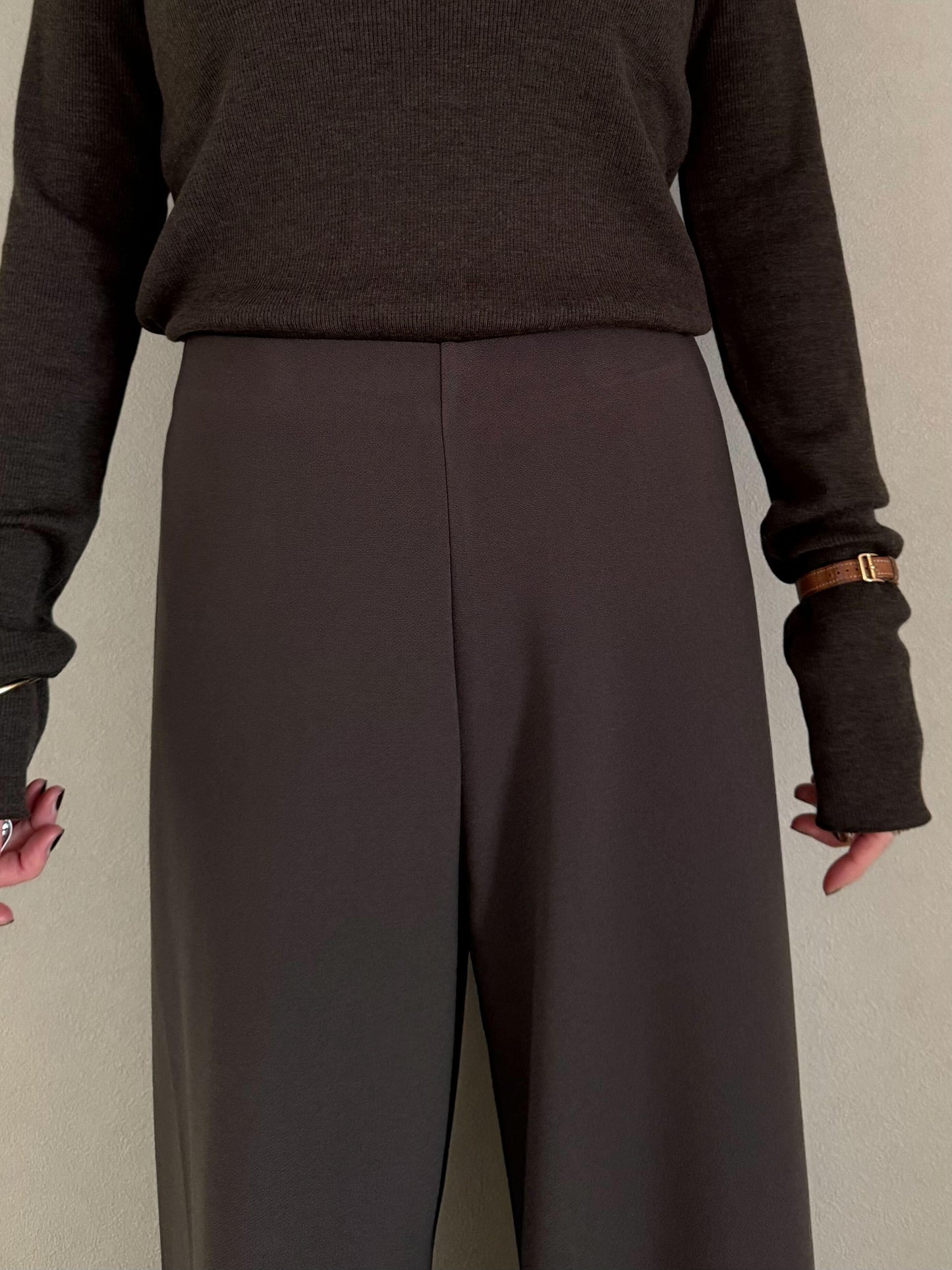 バンディングイージーワイドパンツ