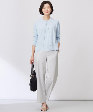 RAYON ELITE STRETCH クルーネック カーディガン