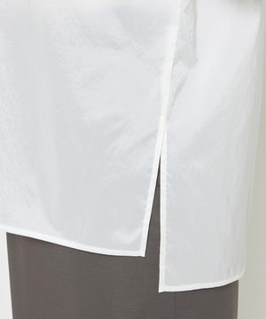 シルクライクタフタ ボウタイブラウス