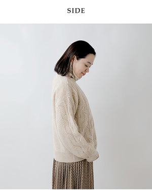 ﾔｸ混柄編みﾀｰﾄﾙ