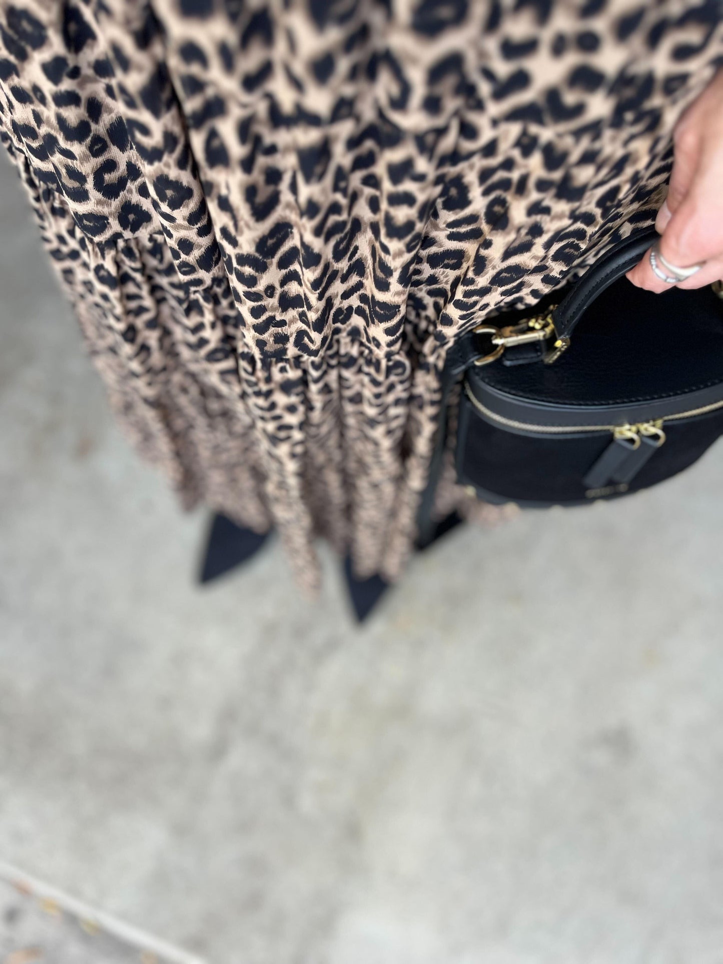 レオパードティアードスカート