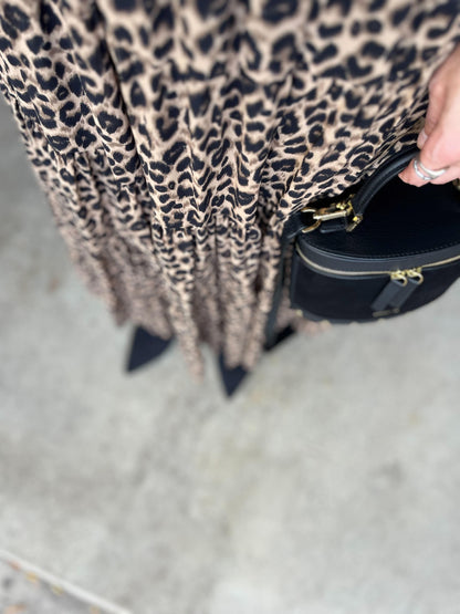 レオパードティアードスカート