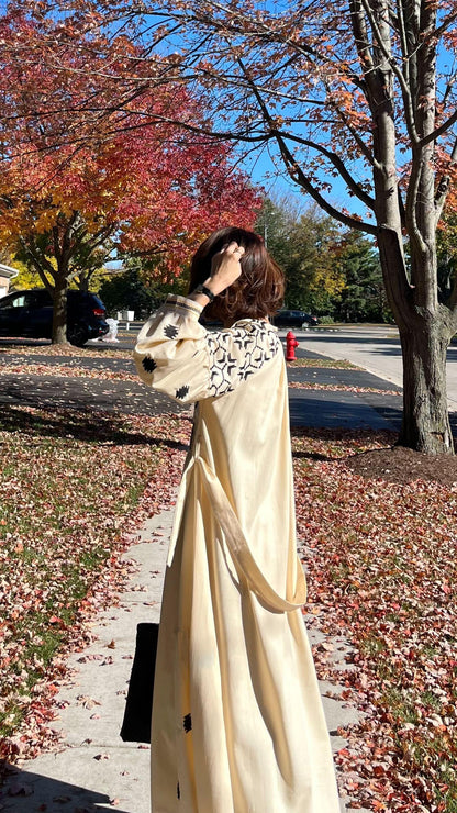 タッセルフォークロア刺繍ワンピース