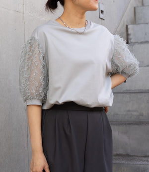 シアーフリンジドッキングカットソー