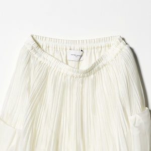 シャンブレー オーガンザ ポケット スカート