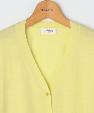 18G天竺ゆったりVカーデ