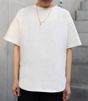 【吸水速乾・接触冷感】バックフリルドッキングカットソー