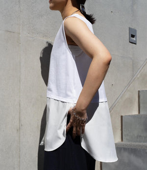 オーバーレイタンクトップ