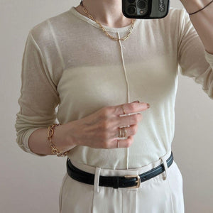 シースルーカットソー