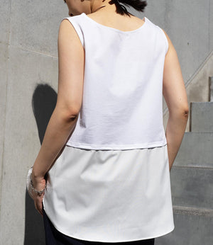 オーバーレイタンクトップ