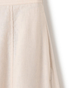 リネンレーヨン セミフレアスカート