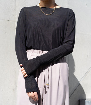 ダブルチュールカットソー