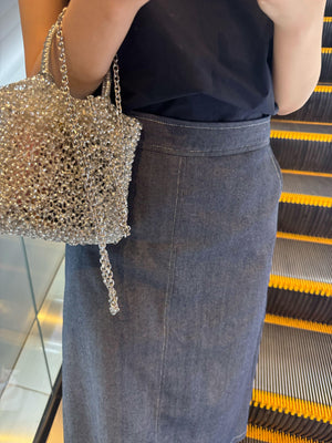 デニムステッチスカート