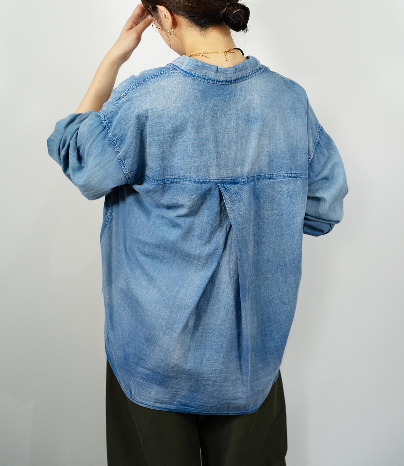 デニムライクシャツ