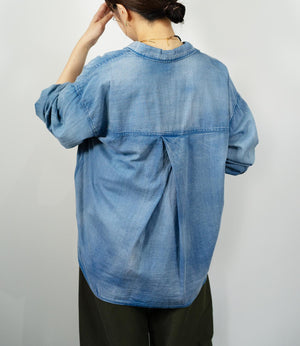 デニムライクシャツ