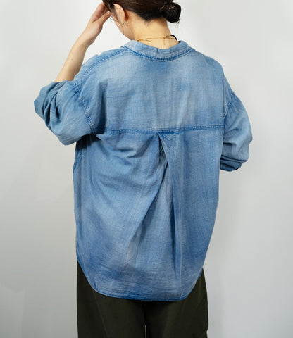 デニムライクシャツ